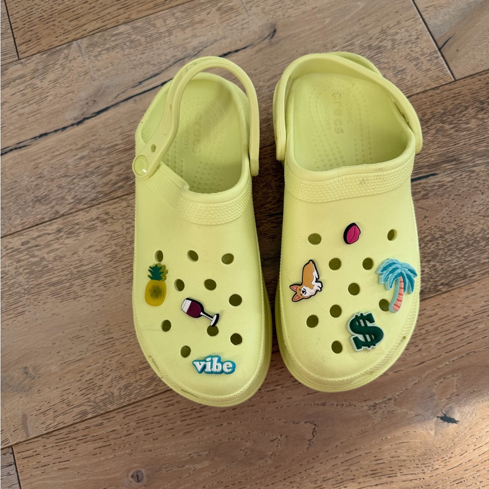 CROCS Classic Bae Platforms with Jibbitz